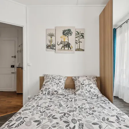 아파트 Paris Elegant 1Br, Ac, Metro 2Min, Montparnasse Tower 파리