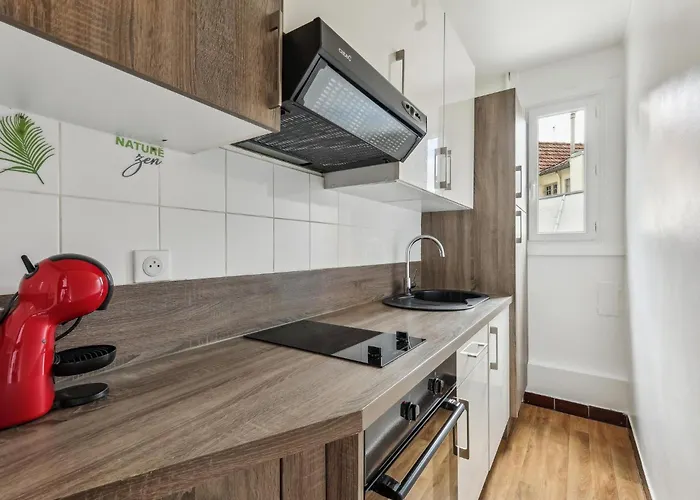 Апартаменты Elegant 1br In Front Of Montparnasse - Metro 2min - 50