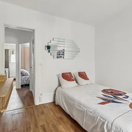Lägenhet Paris Elegant 1Br, Ac, Metro 2Min, Montparnasse Tower Paris